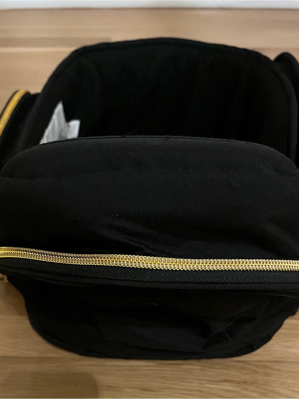 Black Tushbaby Baby Hip Bag with Gold Hardware - Picture 2 of 4